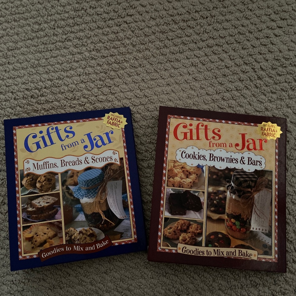 Two New Cookbooks Brand New Set of  Gifts from a Jar